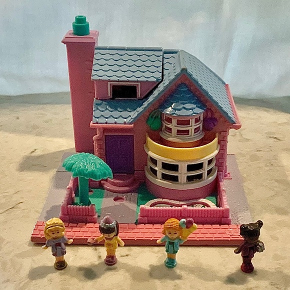 Vintage Polly Pocket Light up Bay Window House